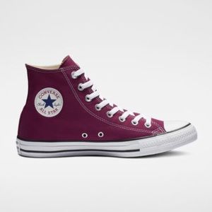 Chuck’s All Star High Top Converse - Maroon Size 8